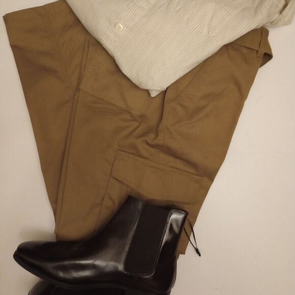 🆕🛹 Denim & Rivets Belted Cargo Pants - Bronze, Sz 32 - Picture 1 of 4